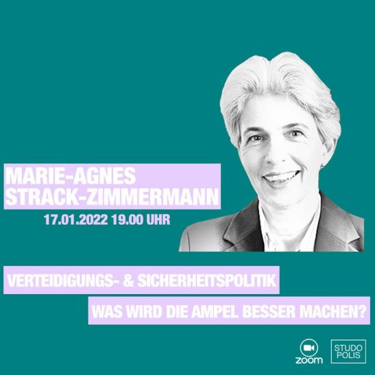 Mehr über den Artikel erfahren Studopolis-Talk mit Dr. Marie-Agnes Strack-Zimmermann