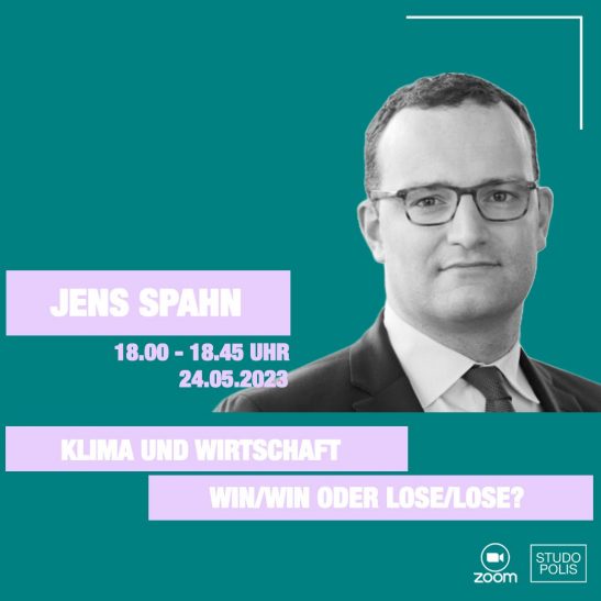 Mehr über den Artikel erfahren Studopolis-Talk mit Jens Spahn
