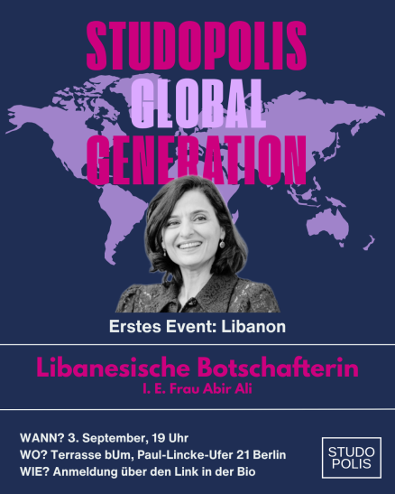 Mehr über den Artikel erfahren Berlin – Studopolis Global Generation am 3. September 2026
