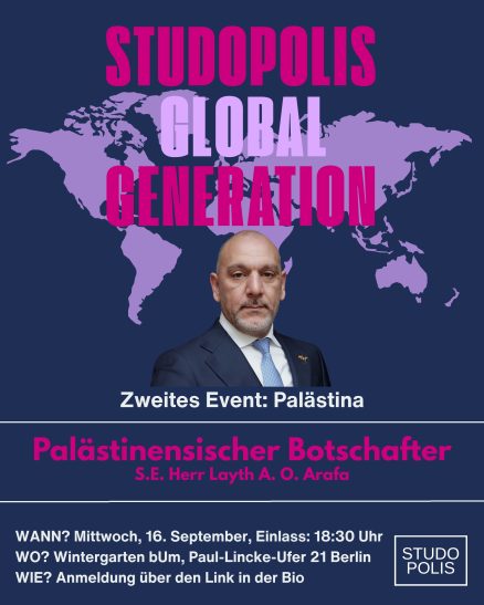 Mehr über den Artikel erfahren Berlin – Studopolis Global Generation am 16. September 2026