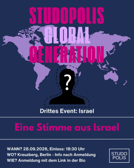 Mehr über den Artikel erfahren Berlin – Studopolis Global Generation am 28. September 2026